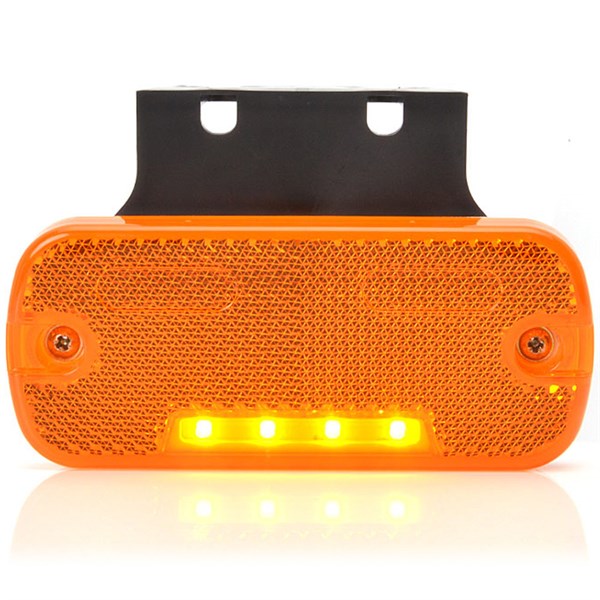 WAS Gul sidemarkeringslygte med 4 LED\'er