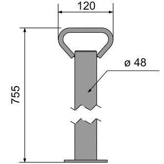 AL-KO - Støtteben til klembøjle - 200 kg