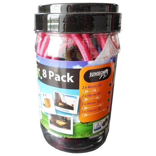 Bagagestropper sæt med 8 stk