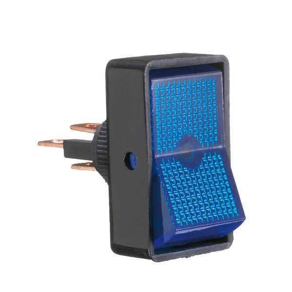 Kontakt firkantet on-off blå 16amp