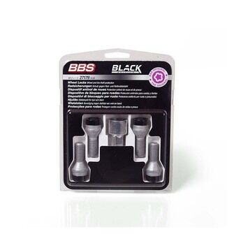 BBS låsebolte (m14x1,5 60° kegle) sort