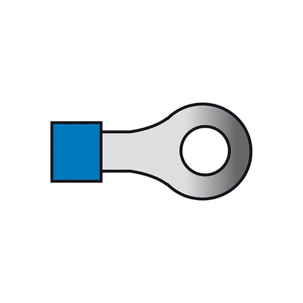 Kabelsko blå ring 5,3mm 1,5-2,5mm2 10 st