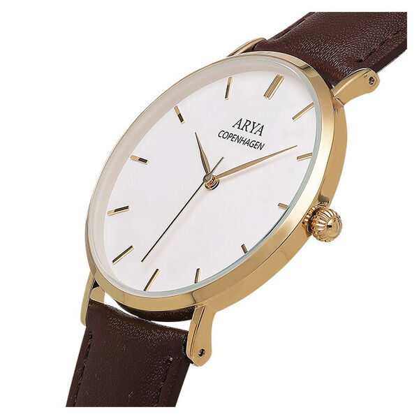 Arya Copenhagen Ethereal - Gold Brun Læder dameur