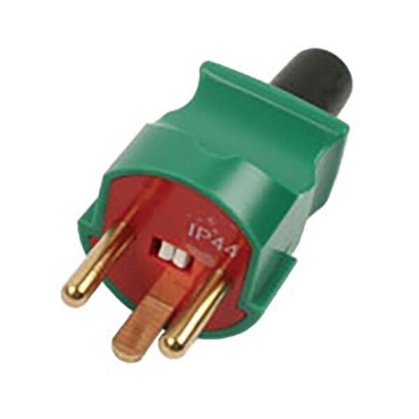 Stikprop S8 prof. rund m/jord. rød/grøn han