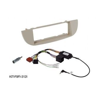 Alpine 9" monteringssæt Fiat 500 - før facelift/ivory