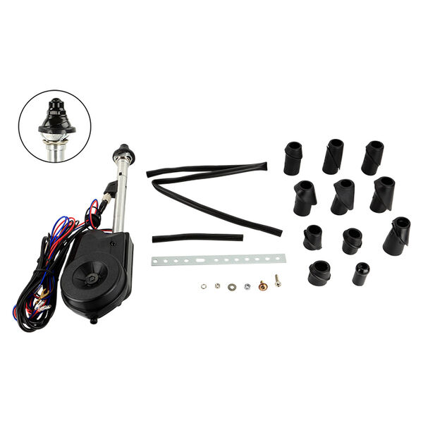 Universal teleskop motorantenne AM/FM automatisk sort