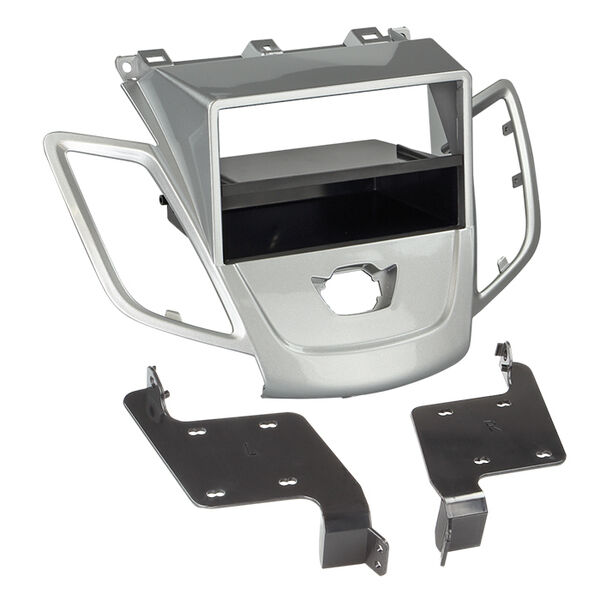 2-DIN radioramme m/lomme Ford Fiesta uden display sølv