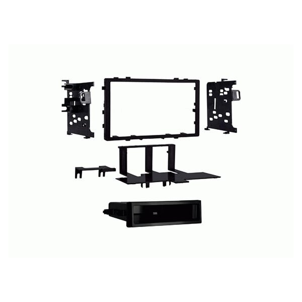 2-DIN radioramme m/lomme Acura/Honda/Isuzu sort