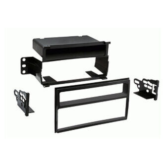 1-DIN radioramme m/lomme Nissan Juke/Tiida piano sort