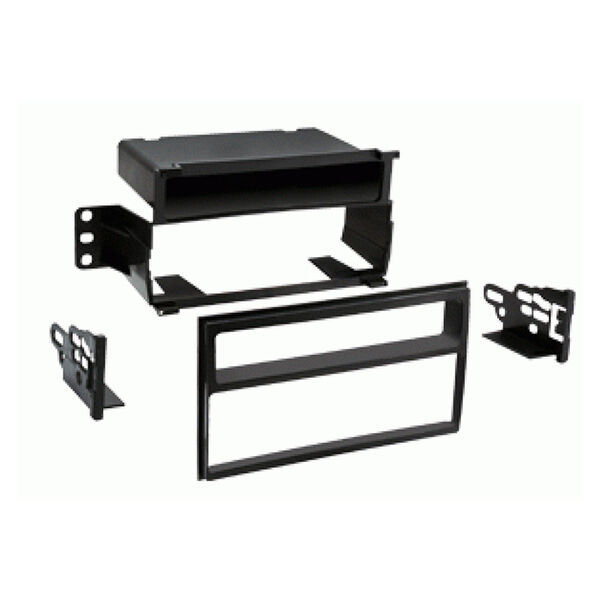 1-DIN radioramme m/lomme Nissan Juke/Tiida piano sort