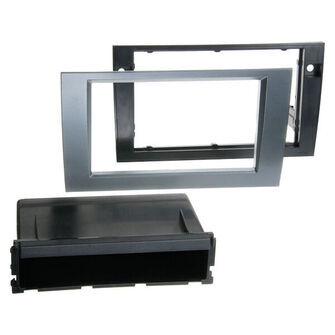 2-DIN radioramme m/lomme Audi A4/Seat antracit