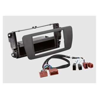 2-DIN Radioramme med ledningssæt til Ibiza Grå 2012-15