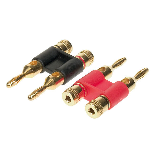 Bananstik dobb. 2 stk. Kabel max. 10 mm2