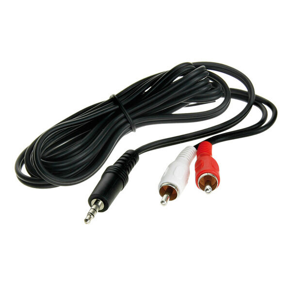 3,5mm MINIjack til phono 1,5 meter
