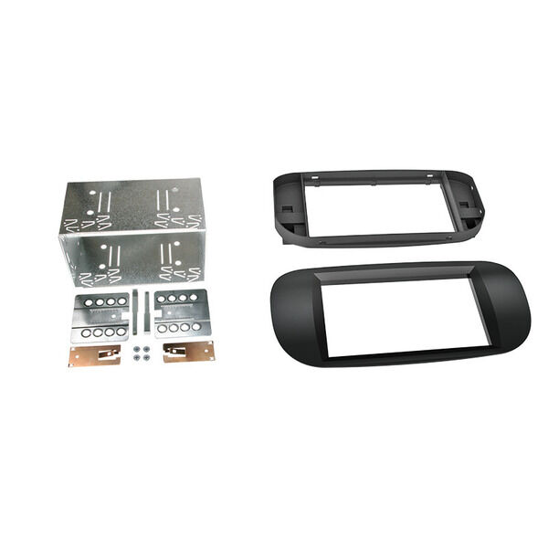 2-DIN kit Fiat 500 05->  sort