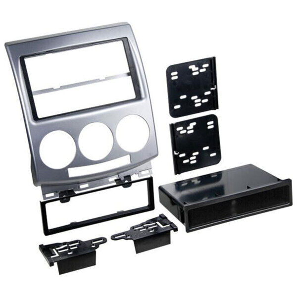 2-DIN kit Mazda 5  6/05->3/08 sølv