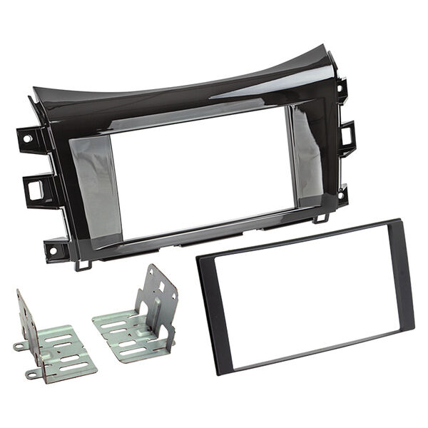 2-DIN radioramme Navara/Alaskan piano sort