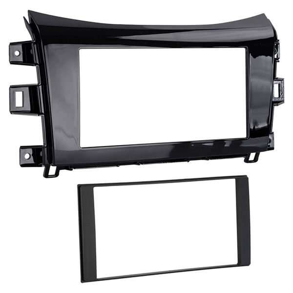 2-DIN radioramme Navara/Alaskan piano sort