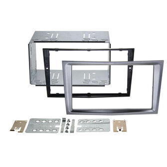 2-DIN radioramme Opel kul-metallic med midterknæk