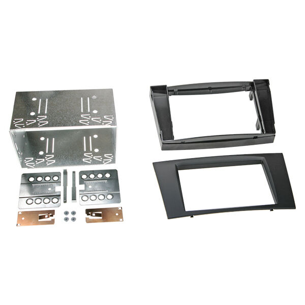 2-DIN radioramme Mercedes CLS/E-klasse gummi touch