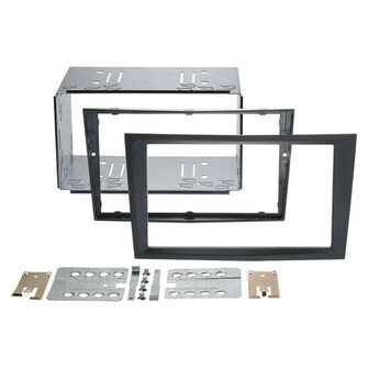 2-DIN radioramme Opel Astra H trækul gummi touch