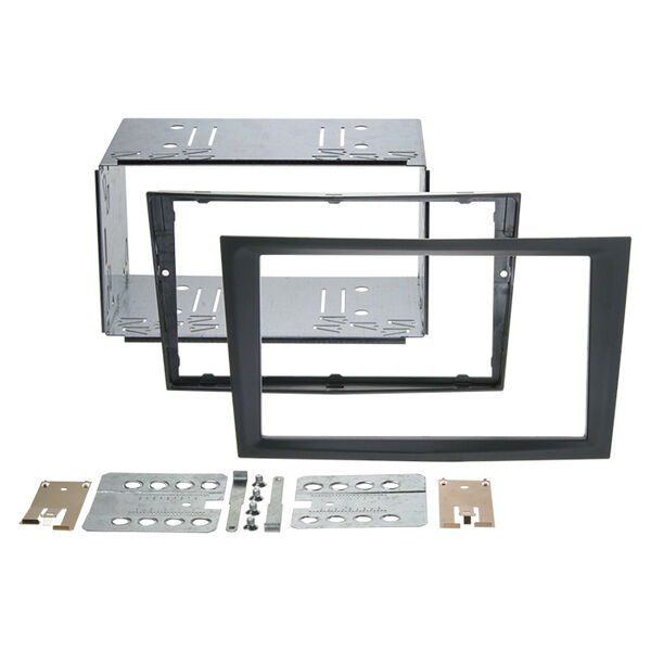 2-DIN radioramme Opel Astra H trækul gummi touch