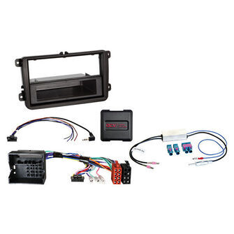 2-ISO kit m/lomme Seat/Skoda/VW  ratbetj./antenne DIN