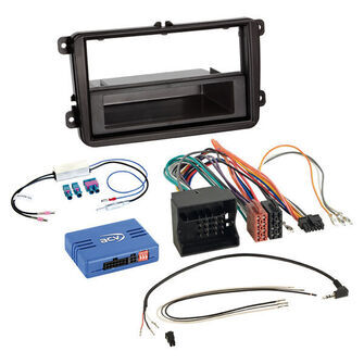 Komplet 2-ISO Kit m. rum Seat/Skoda/VW  DIN