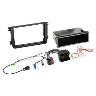 Komplet 2-DIN Kit m. rum Seat/Skoda/VW