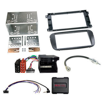 Komplet 2-DIN Kit Ford forsk. sort /analogue