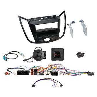 2-DIN kit m/lomme Ford C-MAX(DXA)/Kuga(DM2) ratbetj.