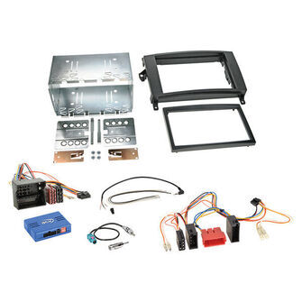 2-DIN kit Mercedes- ISO/Mini ISO Quadlock ratbetj.