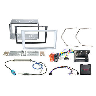 2-DIN kit Opel mat krom ratbetj.