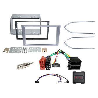 Komplet 2-DIN Kit Opel matt chrome  analog
