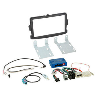 Komplet 2-DIN Kit Dacia/Fiat/Nissan/Opel/Renault sort
