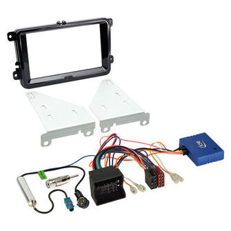 Komplet 2-DIN Kit Seat/Skoda/VW CAN Bus piano sort