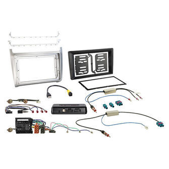 Komplet 9" Kit 1 VW Polo 04/2014-07/2017 sølv i-dapte