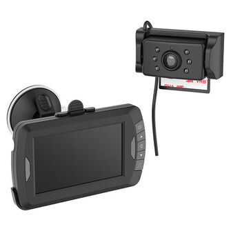 Bakkamerasæt m. 4,3" skærm trådløs 12/24V