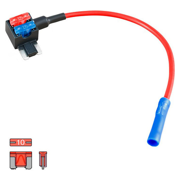 Ampire Tap til Lavprofil-mini-sikring 10A (ACN) - 1 Stk
