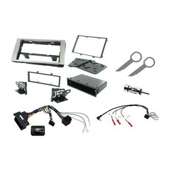 Ctkfd22 2-DIN komplet kit Ford sølv