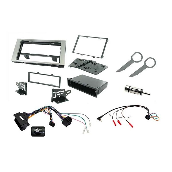 Ctkfd22 2-DIN komplet kit Ford sølv