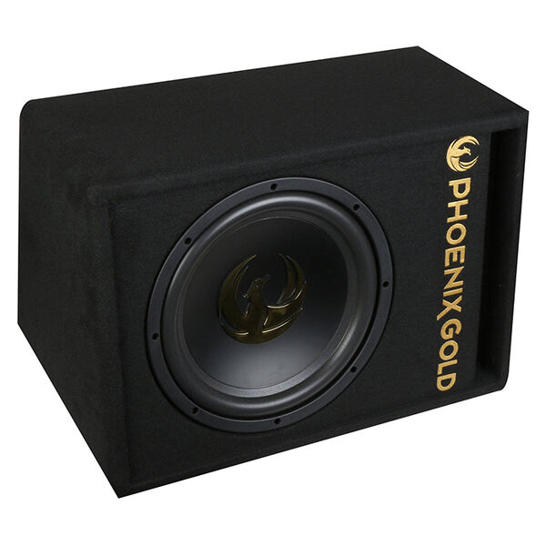 Phoenix Gold 12 subwoofer m kabler og fjernbetjening