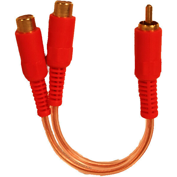 Y-kabel, 2 hun til 1 han