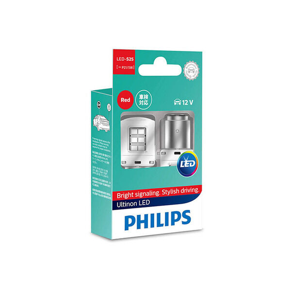 Philips Ultinon LED P21/5W Rød 12V - Sæt