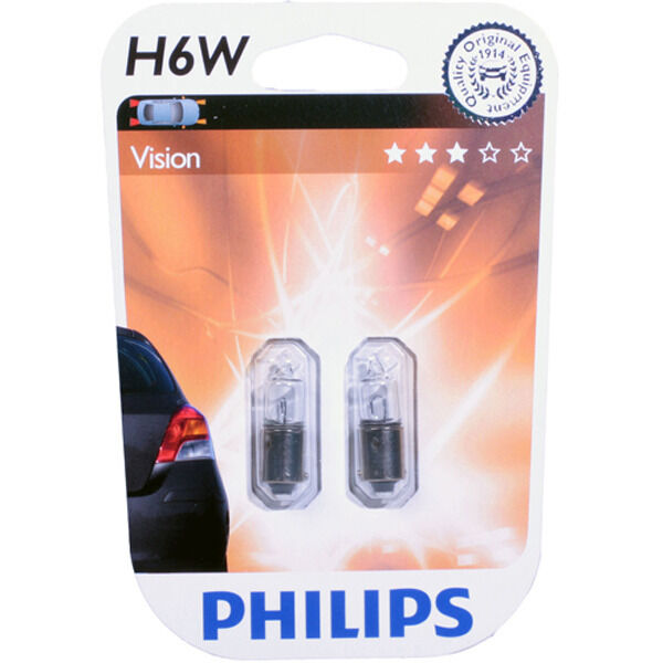 Philips Vision H6W 12V - Sæt