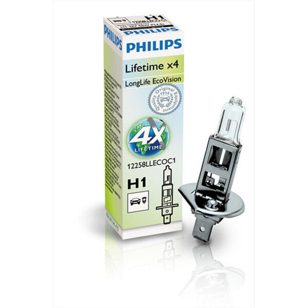 Philips Longlife EcoVision H1 55W 12V - 1 stk.