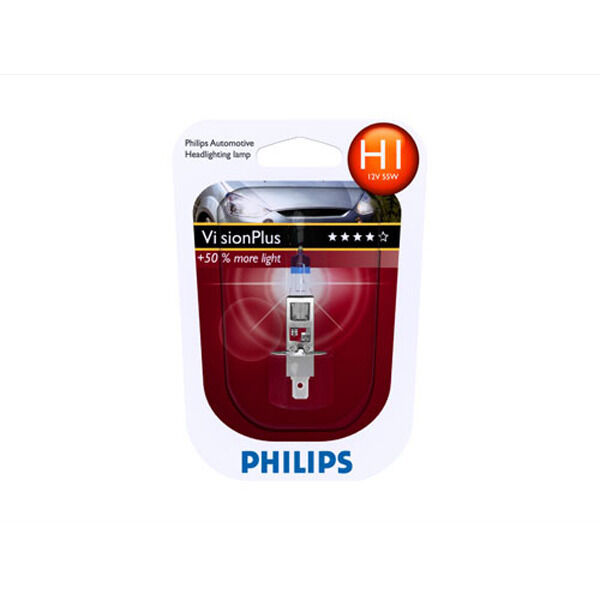 Philips Visionplus H1 55W 12V - 1 stk.