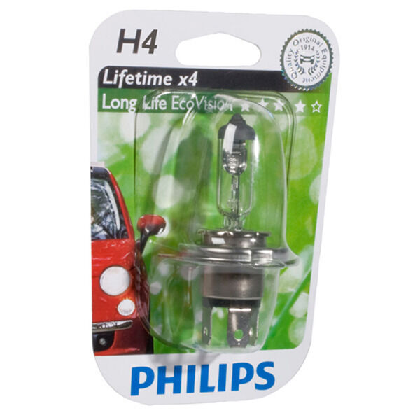 Philips Longlife EcoVision H4 60/55W 12V - 1 stk.