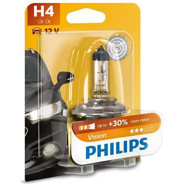 Philips Vision H4 60/55W 12V Blister - 1 stk.