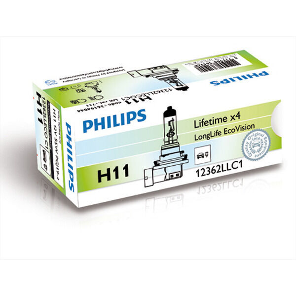 Philips Longlife EcoVision H11 55W 12V - 1 stk.